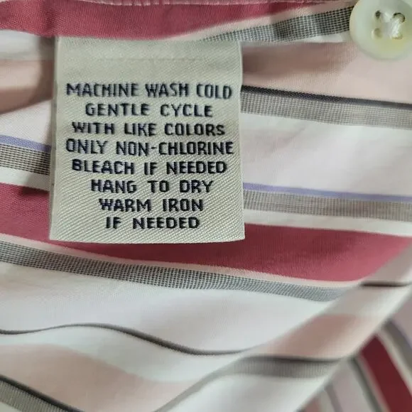 Faconnable Women's Striped Office Business Casual Long Sleeve Top Size Large - Picture 9 of 9